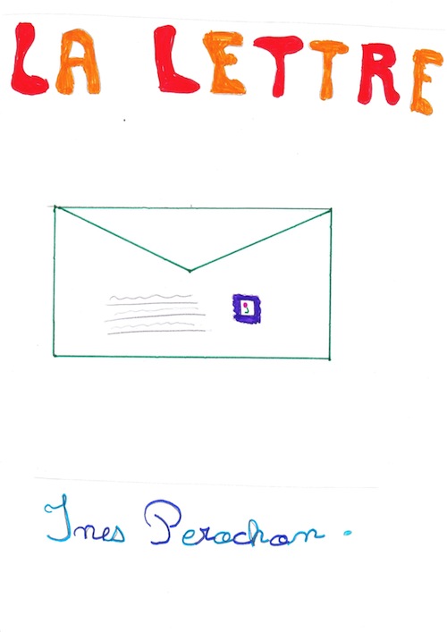 dessin par l'auteur pour la couverture de son histoire