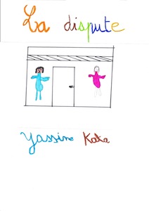 dessin par l'auteur pour la couverture de son histoire