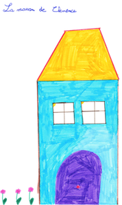 dessin par l'auteur de la maison de clémence