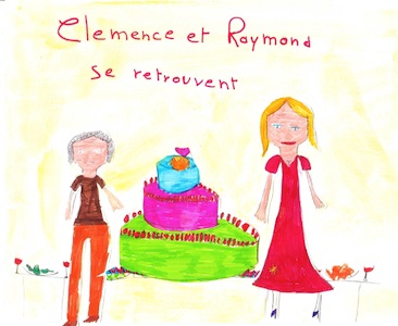 dessin par l'auteur des retrouvailles